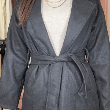 Casaco de Fazenda Midi Preto