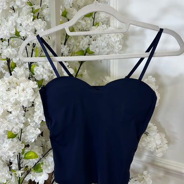 Top Push Up Azul Marinho