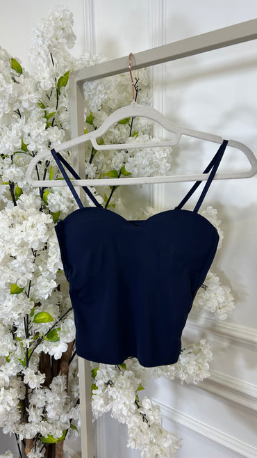 Top Push Up Azul Marinho