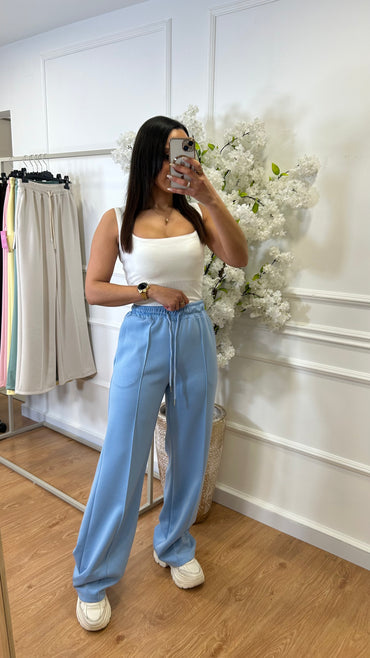 Calça de Fato de Treino Azul Bébé