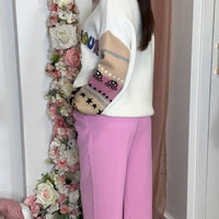 Camisola malha com Olho Turco