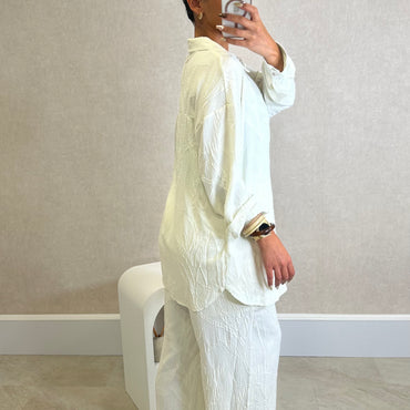 Conjunto Camisa + Pantalona com bordado