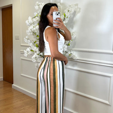 Pantalona Riscas Tons de Verde