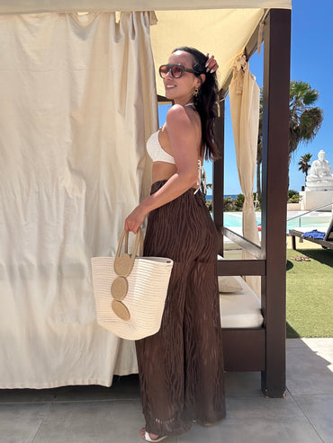 Pantalona de rede Castanha