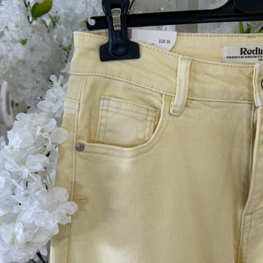 Calça de Ganga Wide Leg REDIAL Amarela