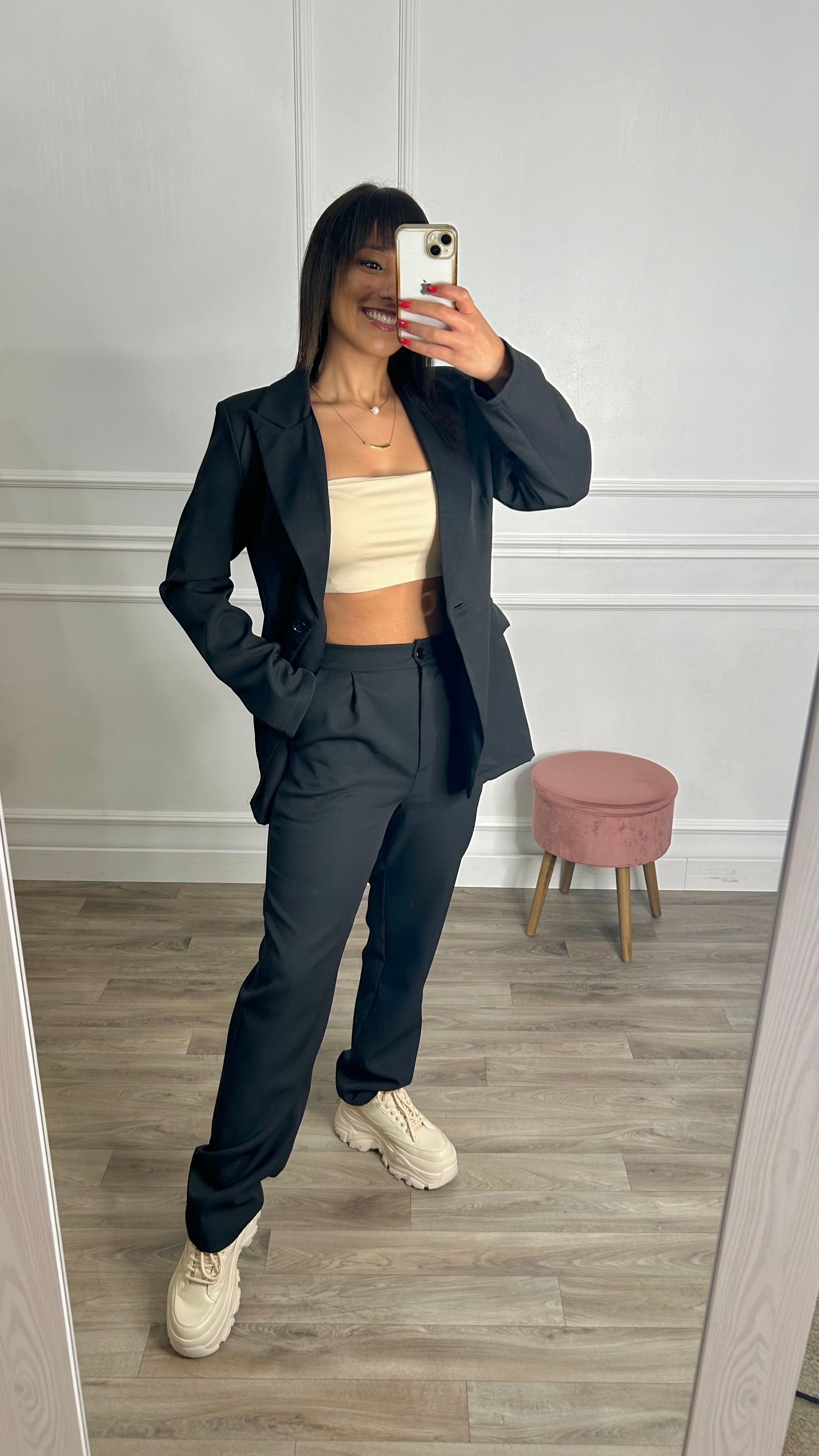 Conjunto Blazer+Calça Preto