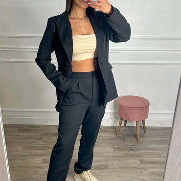 Conjunto Blazer+Calça Preto