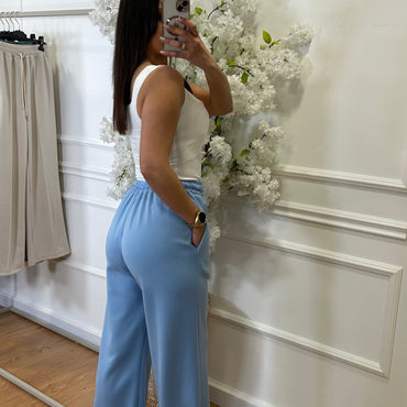 Calça de Fato de Treino Azul Bébé