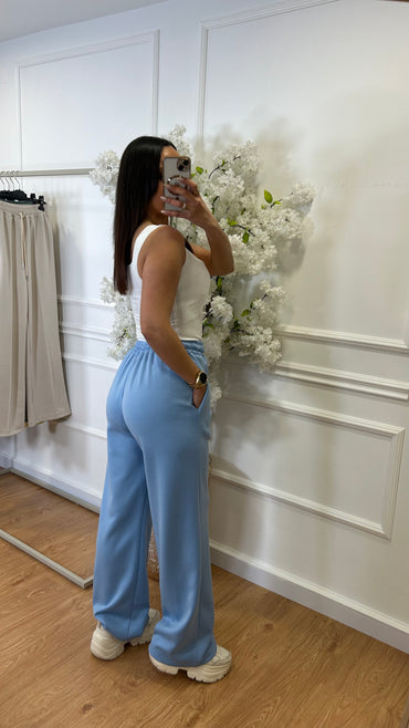 Calça de Fato de Treino Azul Bébé