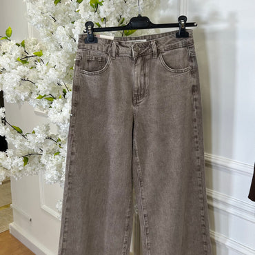 Calça Wide Leg REDIAL Castanha