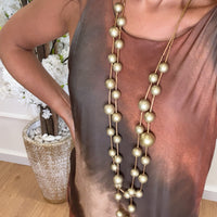 Vestido de Lycra comprido estampado