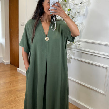 Tunica Oversize Verde Seco