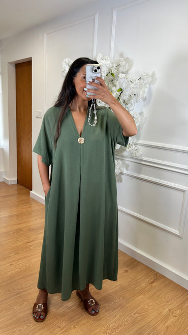 Tunica Oversize Verde Seco