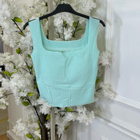 Top Modelador copas Almofadadas Verde água