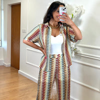 Conjunto camisa de Rede + Pantalona