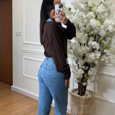 Calça de Ganga com Brilhos