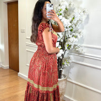 Vestido Indiano Vermelho