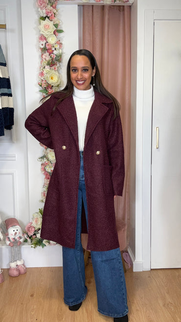 Casaco Teddy Burgundy