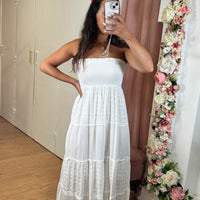 Vestido Cai-cai Bordado inglês