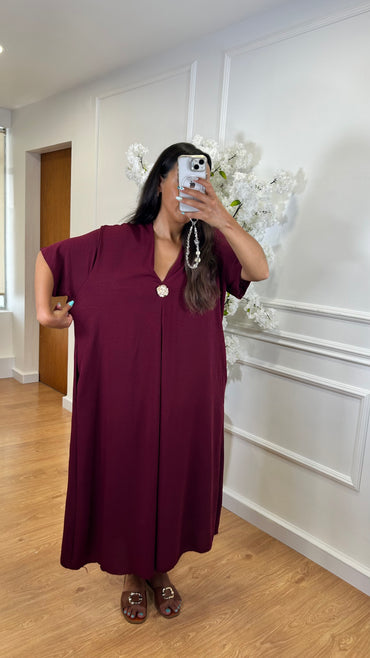 Tunica Oversize Bordo