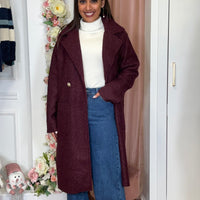 Casaco Teddy Burgundy