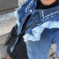 Camisa de Ganga com Folhos