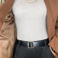 Casaco de Fazenda Midi Castanho Texturado