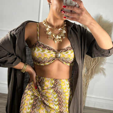 Conjunto Rendado Saia + Top