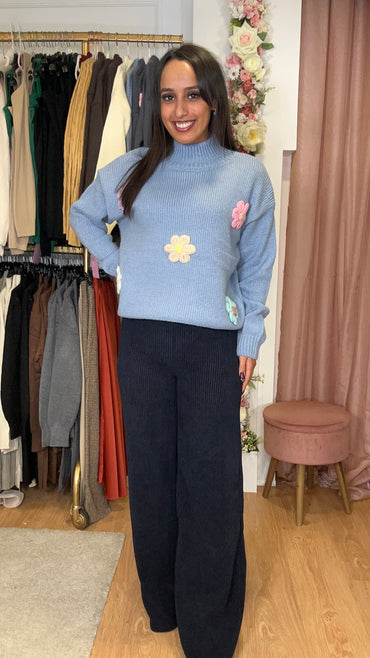 Pantalona bombazine Azul Marinho