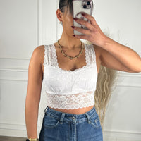 Bralette Rendada Branca