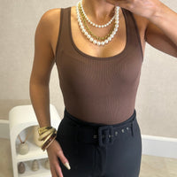 Body Modelador Castanho