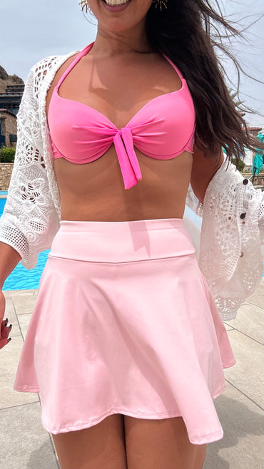 Saia calção Lycra Rosa