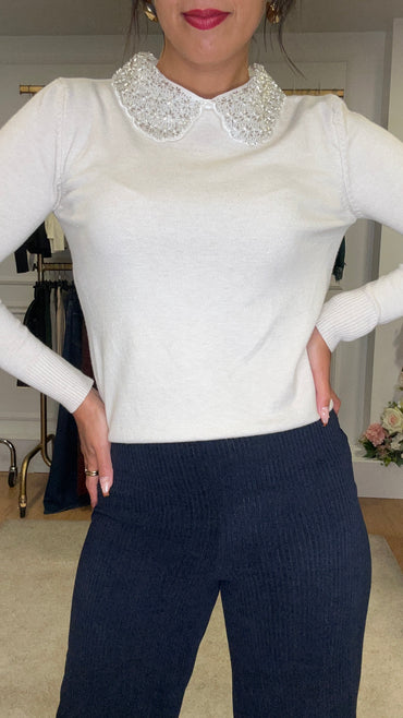 Pantalona bombazine Azul Marinho
