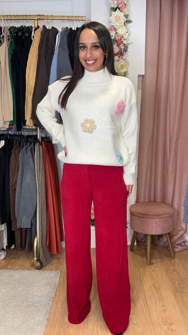 Pantalona Bombazine Bordeaux