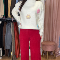 Pantalona Bombazine Bordeaux