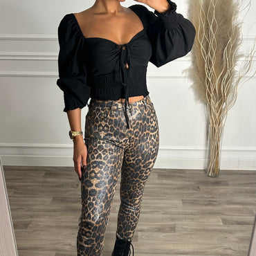 Calça Skinny Leopardo