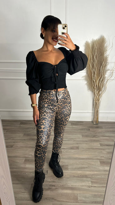 Calça Skinny Leopardo