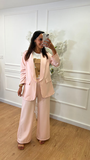 Blazer básico Rosa