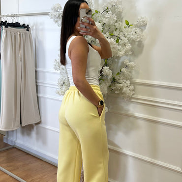 Calça de Fato de Treino Amarelo