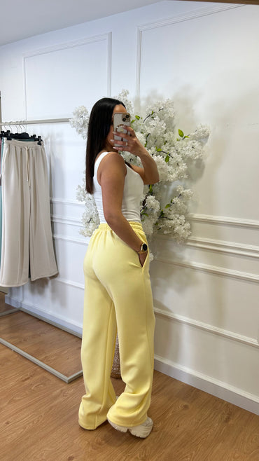 Calça de Fato de Treino Amarelo