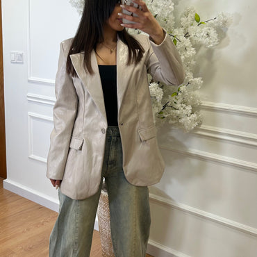 Blazer Ecopele Taupe