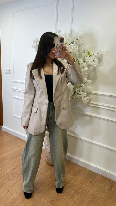 Blazer Ecopele Taupe