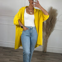 Camiseiro Amarelo de algodão Médio