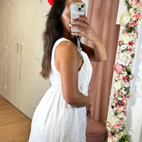 Vestido Curto de alça Larga