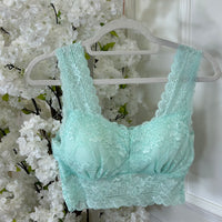 Bralette Rendada Verde Água